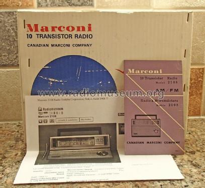 AM-FM 10 Transistor Marconi 2108; Toshiba Corporation; (ID = 2422757) Radio