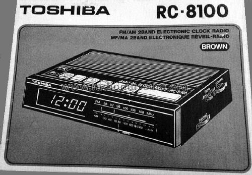 RC8100; Toshiba Corporation; (ID = 1640892) Radio