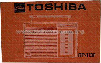 Solid State Radio AM FM 2 Band RP-113F; Toshiba Corporation; (ID = 471124) Radio