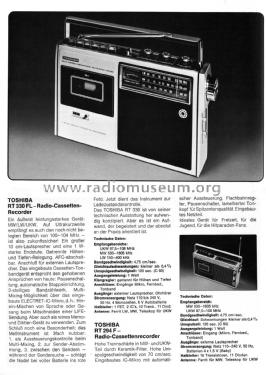 RT330FL; Toshiba Corporation; (ID = 2106085) Radio