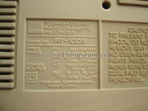 RT-100S; Toshiba Corporation; (ID = 1512157) Radio