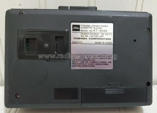 Stereo Radio Cassette Player KT-4049; Toshiba Corporation; (ID = 2978745) Radio