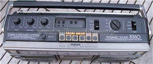 Stereo Radio Cassette Recorder Dynamic Sound RT-8360S; Toshiba Corporation; (ID = 831866) Radio