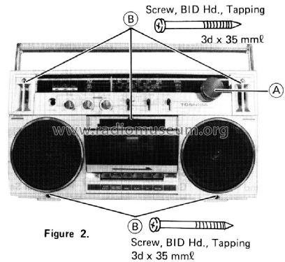 Stereo Radio Cassette Recorder RT-130S; Toshiba Corporation; (ID = 1770478) Radio