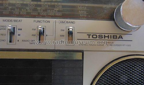 Stereo Radio Cassette Recorder RT-130S; Toshiba Corporation; (ID = 2286787) Radio