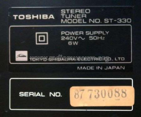 Stereo Tuner ST-330; Toshiba Corporation; (ID = 2109692) Radio