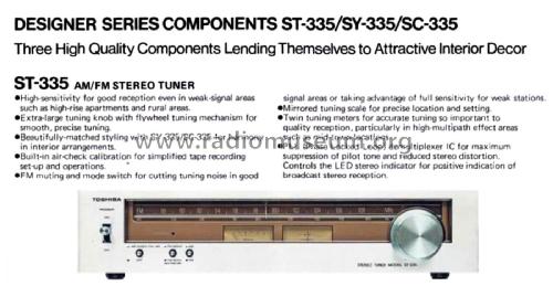 Stereo Tuner ST-335; Toshiba Corporation; (ID = 1856511) Radio