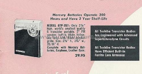 Transistor 6 6TP-357; Toshiba Corporation; (ID = 2810114) Radio