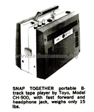 8 Track Stereo AM-FM CH-900 ; Toyo Radio Co., Ltd. (ID = 2780953) Radio