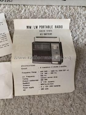 Hira MW/LW Portable Radio D-2257; Trade Electronic (ID = 2927234) Radio
