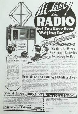 Trans-Continental Radiophone ; Trans-Continental (ID = 1179249) Radio