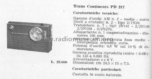 PD217; Trans Continents (ID = 2616491) Radio