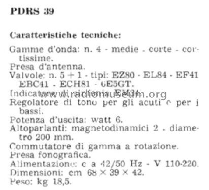 PDRS39; Trans Continents (ID = 2606400) Radio