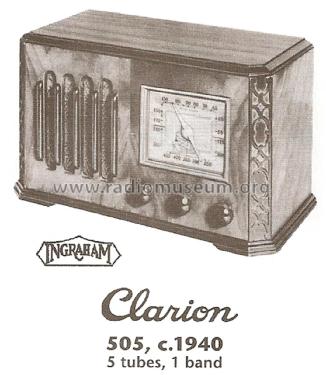 Clarion 505 ; Clarion, Transformer (ID = 1767821) Radio