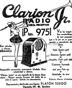 Clarion Jr AC61 ; Clarion, Transformer (ID = 1388539) Radio