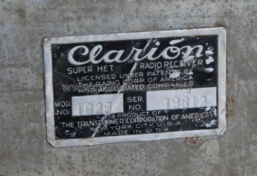 Clarion TC-29; Clarion, Transformer (ID = 1967580) Radio