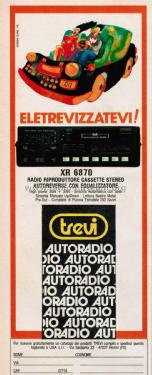 Radio Riproduttore Cassette Stereo con Equalizzatore XR 6870; Trevi S.p.A.; Rimini (ID = 2709900) Car Radio
