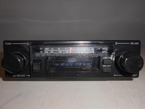 Radio Riproduttore Stereo Autostop XA 581; Trevi S.p.A.; Rimini (ID = 2209754) Autoradio