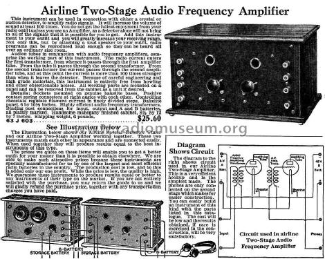 Airline Special Two-Stage Amplifier ; Tri-City Radio (ID = 1006521) Ampl/Mixer