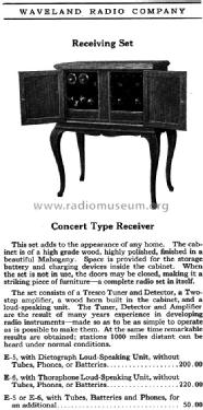 Concert Type Receiver ; Tri-City Radio (ID = 956376) Radio