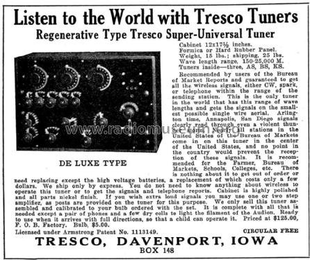 Tresco Super Universal; Tri-City Radio (ID = 1042527) Radio