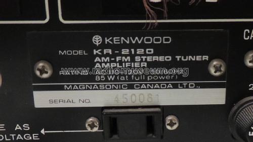 AM/FM Receiver KR-2120; Kenwood, Trio- (ID = 1460061) Radio