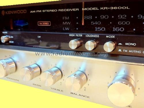 AM/FM Stereo Receiver KR-3600L; Kenwood, Trio- (ID = 1996134) Radio