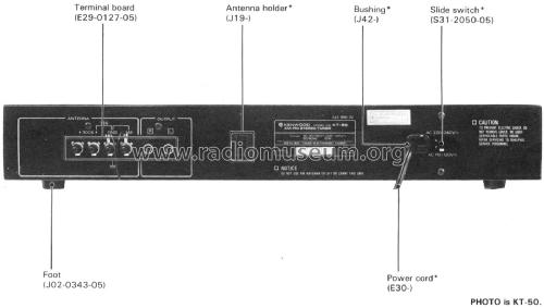 AM-FM Stereo Tuner KT-50; Kenwood, Trio- (ID = 2548667) Radio