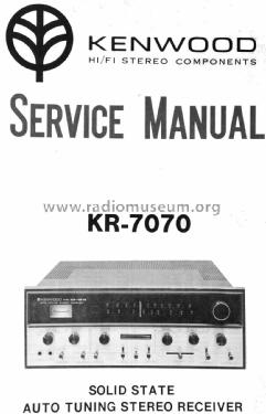 Auto Tuning Stereo Receiver KR-7070; Kenwood, Trio- (ID = 1840354) Radio