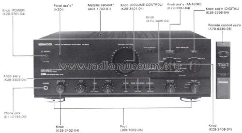 Digital Integrated Amplifier DA-9010; Kenwood, Trio- (ID = 2328642) Ampl/Mixer