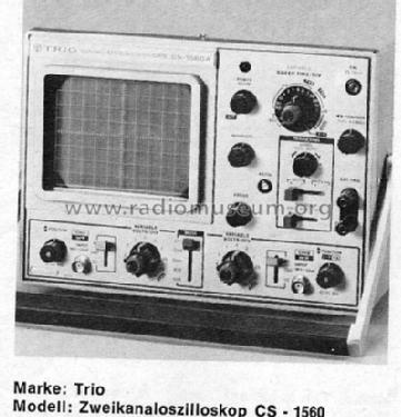 Dual Channel Oscilloscope CS-1560; Kenwood, Trio- (ID = 885107) Equipment