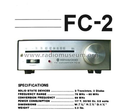 FM Converter FC-2; Kenwood, Trio- (ID = 1707305) Converter