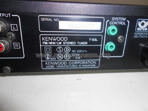 FM/MW/LW Stereo Tuner T-93L; Kenwood, Trio- (ID = 2386617) Radio
