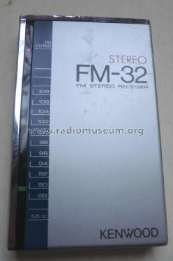 FM Stereo Receiver FM-32; Kenwood, Trio- (ID = 1452163) Radio