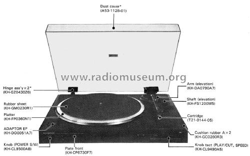 Full Automatic Turntable KD-49F; Kenwood, Trio- (ID = 2603750) R-Player