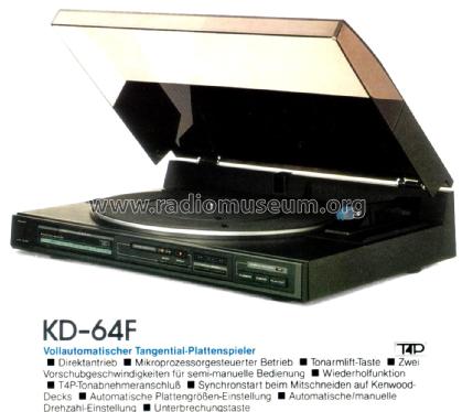 Full Automatic Turntable KD-64F; Kenwood, Trio- (ID = 2603767) R-Player