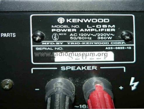 High Speed DC Amplifier L-05M; Kenwood, Trio- (ID = 1589584) Ampl/Mixer