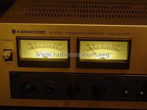 Stereo Integrated Amplifier KA-405; Kenwood, Trio- (ID = 1180356) Ampl/Mixer