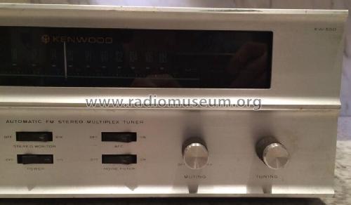 Kenwood Automatic FM Stereo Tuner KW-550; Kenwood, Trio- (ID = 1971458) Radio