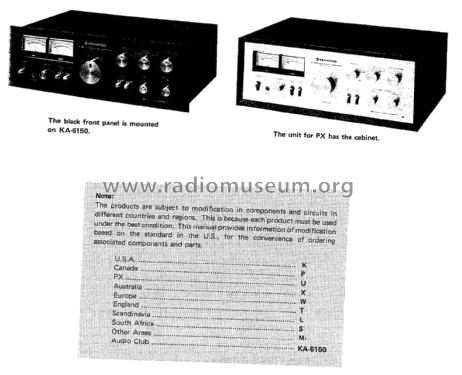 Stereo Integrated Amplifier KA-6150; Kenwood, Trio- (ID = 1784674) Ampl/Mixer