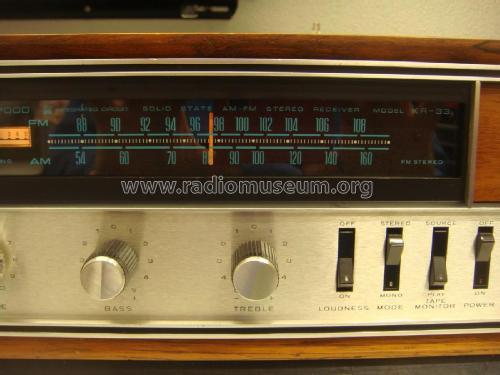 Solid State AM-FM Stereo Receiver KR-33; Kenwood, Trio- (ID = 2592422) Radio