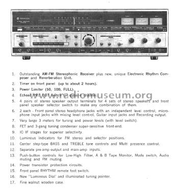 Stereo Receiver KR-6170; Kenwood, Trio- (ID = 1940255) Radio