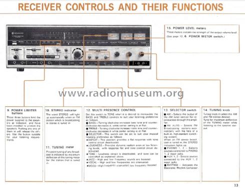 Stereo Receiver KR-6170; Kenwood, Trio- (ID = 1940260) Radio