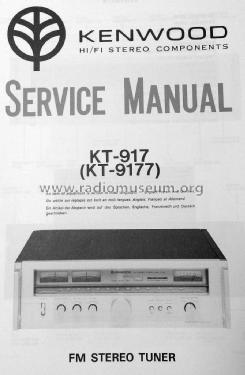 FM Stereo Tuner KT-917; Kenwood, Trio- (ID = 1603401) Radio