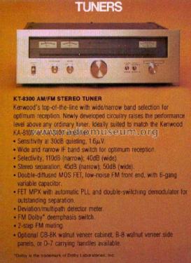 AM-FM Stereo Tuner KT-9900; Kenwood, Trio- (ID = 2373247) Radio