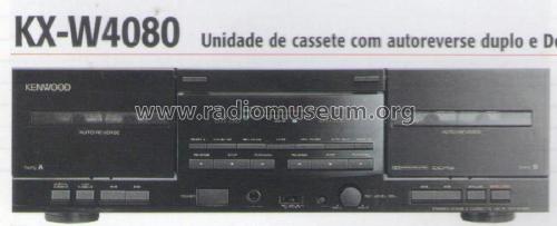 Stereo Double Cassette Deck KX-W4080; Kenwood, Trio- (ID = 2160746) Enrég.-R