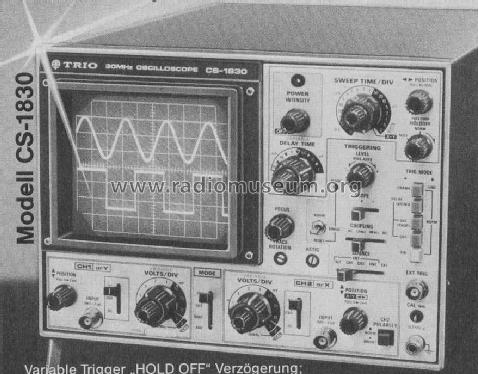 Oscilloscope CS-1830; Kenwood, Trio- (ID = 421744) Ausrüstung