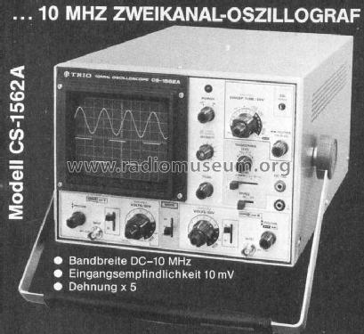 Zweikanal-Oszillograf CS-1562A; Kenwood, Trio- (ID = 421469) Equipment