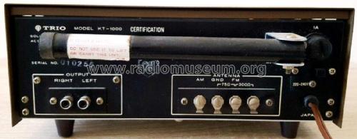 Solid State AM-FM Stereo Tuner KT-1000; Kenwood, Trio- (ID = 2502214) Radio