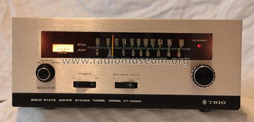 Trio Solid State AM-FM Stereo Tuner KT-1000A; Kenwood, Trio- (ID = 2008446) Radio